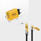 🌞Fris De Lente In Met 50% Korting!🔥4-Poorts Snellader met 4-in-1 PD Oplaadkabel (2m) | Universeel Oplaadstation voor Smartphone & Tablet | Geel