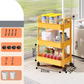 🌞Fris De Lente In Met 50% Korting!🏡Verrijdbare Trolley op Wielen | Smalle Rolwagen voor Keuken & Badkamer | Ruimtebesparend Opbergrek (Tot 5 Lagen)