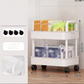 🌞Fris De Lente In Met 50% Korting!🏡Verrijdbare Trolley op Wielen | Smalle Rolwagen voor Keuken & Badkamer | Ruimtebesparend Opbergrek (Tot 5 Lagen)