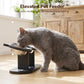 🌞Fris De Lente In Met 50% Korting!🐱Verhoogde Voerbak voor Katten met 3 RVS Bakjes | Ergonomische Houten Standaard (Anti-Slip) | Droogvoer, Natvoer & Water