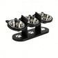 🌞Fris De Lente In Met 50% Korting!🐱Verhoogde Voerbak voor Katten met 3 RVS Bakjes | Ergonomische Houten Standaard (Anti-Slip) | Droogvoer, Natvoer & Water