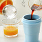 🌞Fris De Lente In Met 50% Korting!🥤2-in-1 Opvouwbare Siliconen IJsbeker | Maakt XL IJsballen voor IJskoffie & Cocktails | Lekvrije Drinkbeker met Rietje (BPA-Vrij)