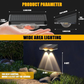 🌞Fris De Lente In Met 50% Korting!💡Solar LED Wandlamp voor Buiten | Draadloze Tuinverlichting met Sensor | RGB & Warm Wit | Weerbestendig