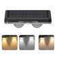 🌞Fris De Lente In Met 50% Korting!💡Solar LED Wandlamp voor Buiten | Draadloze Tuinverlichting met Sensor | RGB & Warm Wit | Weerbestendig