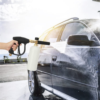 🌞Fris De Lente In Met 50% Korting!🔥Snow Foam Lans & Kort Hogedrukpistool Set | Met 5 Spuitmonden (1/4" Quick Connect) | Voor Krasvrij Auto Wassen