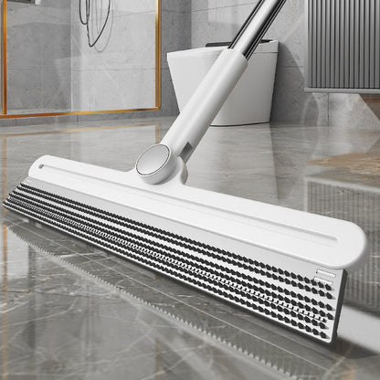 🌞Fris De Lente In Met 50% Korting!🐈2-in-1 Siliconen Kappersbezem met Vloertrekker | Huisdierenhaar Verwijderaar voor Tapijt & Vloer | 180° Draaibaar
