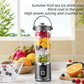 🌞Fris De Lente In Met 50% Korting!🥤Draagbare Blender to Go (500ml) | Draadloze Smoothiemaker met 10 Messen | Ice Crusher & USB Oplaadbaar
