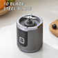 🌞Fris De Lente In Met 50% Korting!🥤Draagbare Blender to Go (500ml) | Draadloze Smoothiemaker met 10 Messen | Ice Crusher & USB Oplaadbaar