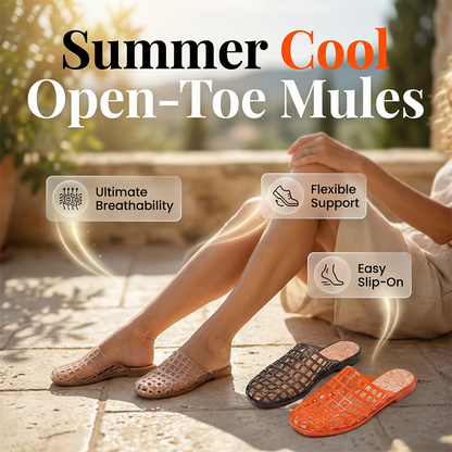 🌞Fris De Lente In Met 50% Korting!☁️Luxe Ademende Zomer Muiltjes voor Dames - Stijlvol Geweven Design - Ultraflexibele Zool & Comfortabele Instappers - Trendy & Luchtig