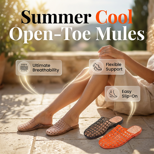 🌞Fris De Lente In Met 50% Korting!☁️Luxe Ademende Zomer Muiltjes voor Dames - Stijlvol Geweven Design - Ultraflexibele Zool & Comfortabele Instappers - Trendy & Luchtig