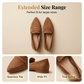 🌞Fris De Lente In Met 50% Korting!👣Luxe Dames Loafers met Puntneus - Klassieke Suède-look Flats - Comfortabele Pasvorm