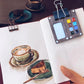 🌞Fris De Lente In Met 50% Korting!🎨Handgemaakt Notenhout Aquarel Palet - Mini Reispalet voor Urban Sketching - Magnetisch & Compact
