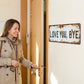 🌞Fris De Lente In Met 50% Korting!👋Retro Wandbord "Love You, Bye" – Vintage Metalen Decoratiebord voor Binnen & Buiten