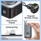 🌞Fris De Lente In Met 50% Korting!📱3-in-1 Magnetische Mini Powerbank - Ingebouwde Kabels & Roterende Plug - 5000mAh - Draadloos Opladen voor iPhone, Watch & Android - Ultra Compact