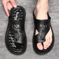 🌞Fris De Lente In Met 50% Korting!👣Comfortabele Leren Herensandalen met Voetboogondersteuning – Ademend, Antislip en Ook in Grote Maten