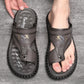 🌞Fris De Lente In Met 50% Korting!👣Comfortabele Leren Herensandalen met Voetboogondersteuning – Ademend, Antislip en Ook in Grote Maten