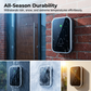 ❄️Zomerfresh 50% Korting!🔔Draadloze Deurbel met 7-Kleuren LED – Plug & Play Deurbel met 45 Melodieën, Volume-instelling en IP44 Zender