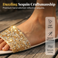 🌞Fris De Lente In Met 50% Korting!👡Glitter Slides voor Dames - Comfortabele Platte Sandalen met Bling - Anti-slip & Stijlvol - Voor Vakantie, Strand & Party