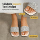 🌞Fris De Lente In Met 50% Korting!👡Glitter Slides voor Dames - Comfortabele Platte Sandalen met Bling - Anti-slip & Stijlvol - Voor Vakantie, Strand & Party