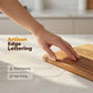Book-Inspired Wooden Cutting Board Set