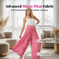 🌞Fris De Lente In Met 50% Korting!🌸Roze Panterprint Plissé Broek - Wijde Pijpen & Elastische Taille - Kreukvrij & Ademend