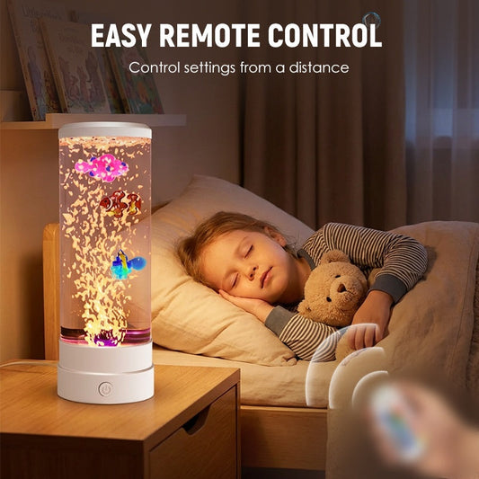 LED Bubble Fish Aquarium Lamp - Create Serene Underwater Ambiance