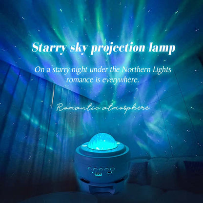 🌞Fris De Lente In Met 50% Korting!🌈2-in-1 Sterrenhemel Projector & Bluetooth Speaker - 360° Rotatie - 12 Kleurmodi