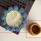 Handmade Floral Yarn Coasters