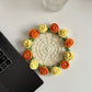 Handmade Floral Yarn Coasters