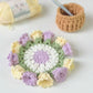 Handmade Floral Yarn Coasters