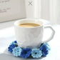 Handmade Floral Yarn Coasters