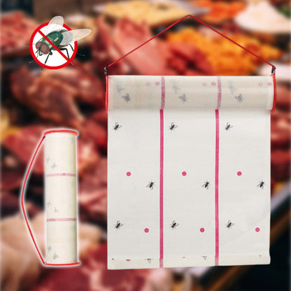 🌞Fris De Lente In Met 50% Korting!🪰Krachtige Geurloze Vliegenvanger Rol – Extra Sterke Kleeflaag, Veilig voor Keuken, Kinderen & Huisdieren