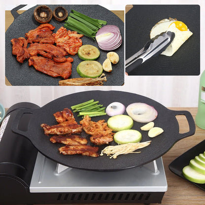 ❄️Zomerfresh 70% Korting!🍳Rookvrije Koreaanse Grillpan met Antiaanbaklaag – Multifunctionele BBQ & Bakplaat voor Binnen en Buiten