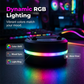 🌞Fris De Lente In Met 50% Korting!🎵Draagbare Bluetooth Speaker met Telefoonhouder & RGB-Verlichting – Handsfree Kijken en Genieten van Muziek