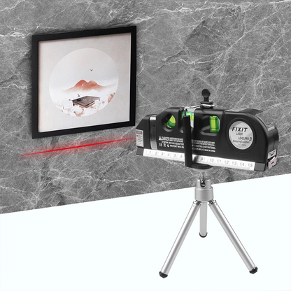 🌞Fris De Lente In Met 50% Korting!🔧Multifunctionele Laserwaterpas met Meetlint – Voor Recht Ophangen, Meten en Uitlijnen