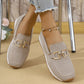 🌞Fris De Lente In Met 50% Korting!👟Ademende Dames Loafers met Metalen Gesp – Lichtgewicht Instapschoenen met Comfortabele Ondersteuning