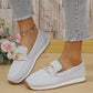 🌞Fris De Lente In Met 50% Korting!👟Ademende Dames Loafers met Metalen Gesp – Lichtgewicht Instapschoenen met Comfortabele Ondersteuning