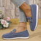 🌞Fris De Lente In Met 50% Korting!👟Ademende Dames Loafers met Metalen Gesp – Lichtgewicht Instapschoenen met Comfortabele Ondersteuning