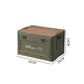 🌞Fris De Lente In Met 50% Korting!🏕️Inklapbare Camping Opbergbox met Houten Deksel – 30L Organizer en Tafel in Eén
