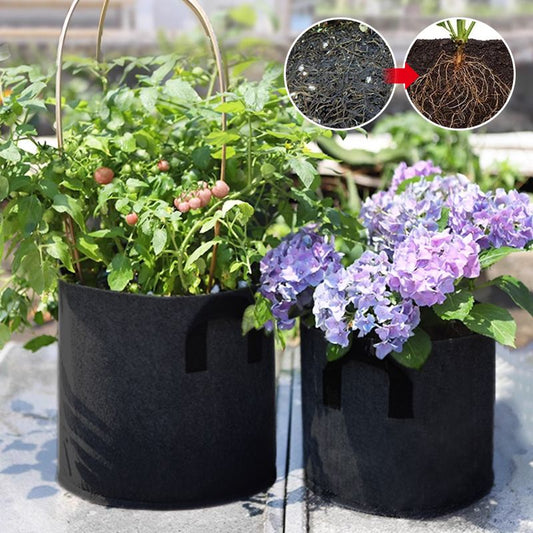 🌞Fris De Lente In Met 50% Korting!🌱Ademende Stoffen Kweekzak voor Planten – Geotextiele Groeizak voor Balkon, Terras en Moestuin
