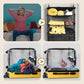 🌞Fris De Lente In Met 50% Korting!🧳Opvouwbare Hangende Reisorganizer van Mesh – Driedubbele Opbergtas voor Koffer, Kast en Badkamer