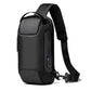Sport Sling Anti-diefstal schoudertas met USB-oplaadfunctie