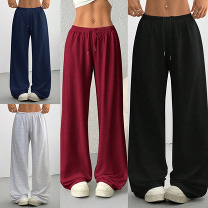 🌞Fris De Lente In Met 50% Korting!✨Wijde Joggingbroek voor Dames met Hoge Taille – Comfortabele Sweatpants met Trekkoord voor Thuis en Onderweg