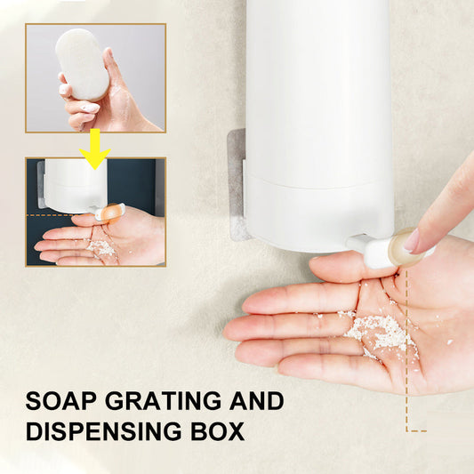 🌞Fris De Lente In Met 50% Korting!🧼Zeep Rasp Dispenser voor Wandmontage – Hygiënische Zeepvlokken Houder zonder Boren voor Badkamer en Keuken
