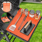 ❄️Zomerfresh 50% Korting! 🍖Siliconen Grillmat met Druppelopvang – Hittebestendige Gereedschapshouder voor Keuken & Barbecue