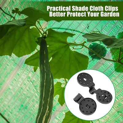 ❄️Zomerfresh 50% Korting! ☀️Heavy Duty Schaduwdoek Clips – Herbruikbare Bevestigingsclips voor Tuinnet, Vogelnet, Kas & Balkon