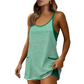 ❄️Zomerfresh 50% Korting!👙Gestreepte Tankini Zwemjurk met Ingebouwde Short – Flatterend Badpak met Zakken voor Strand & Zwembad