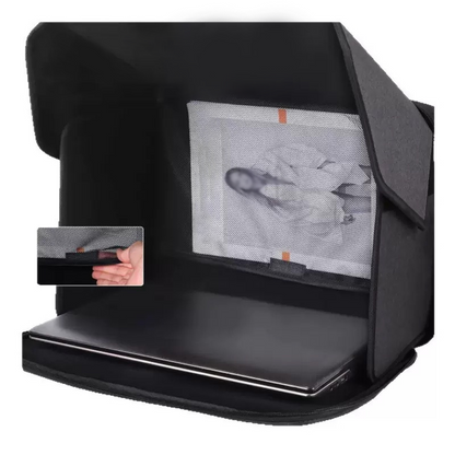 ❄️Zomerfresh 50% Korting!💻2-in-1 Laptophoes met Zonnescherm – Antireflectie Privacy Cover voor Buitenwerken, Studie & Reizen