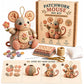 ❄️Zomerfresh 50% Korting!🐭DIY Patchwork Muis Naaiset – Complete Beginnersvriendelijke Knutselset met Stoffen, Vulling & Handleiding