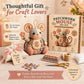 ❄️Zomerfresh 50% Korting!🐭DIY Patchwork Muis Naaiset – Complete Beginnersvriendelijke Knutselset met Stoffen, Vulling & Handleiding
